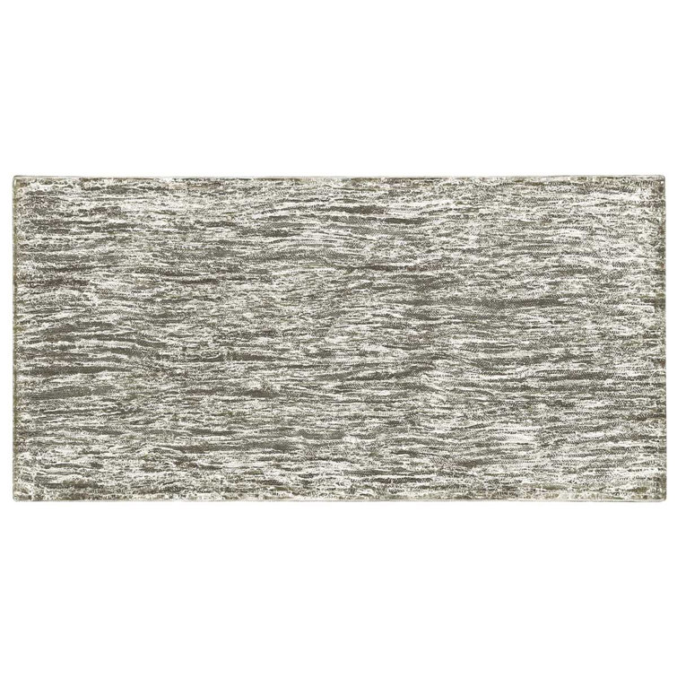 Salvatore Polished Gold Glass Subway Wall Tile 4-in x 8-in