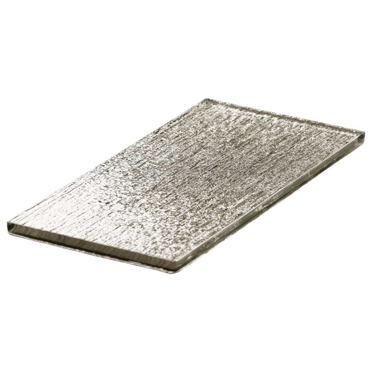 Salvatore Polished Gold Glass Subway Wall Tile 4-in x 8-in