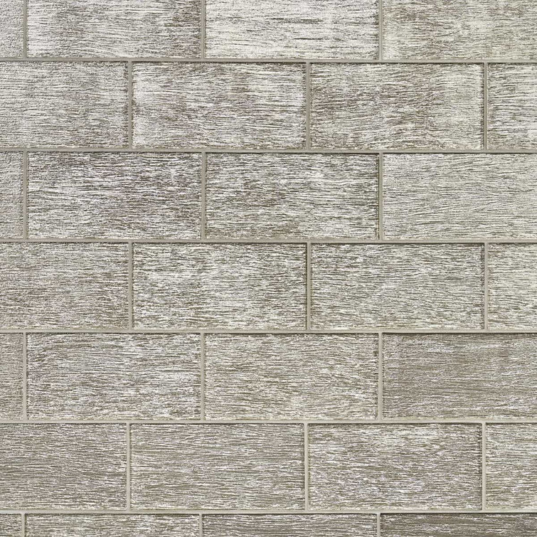 Salvatore Polished Gold Glass Subway Wall Tile 4-in x 8-in