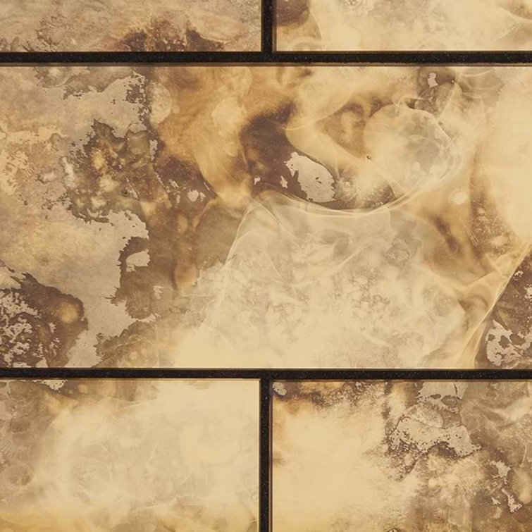 Lana Antique Gold 3" x 6" Glass Subway Tile