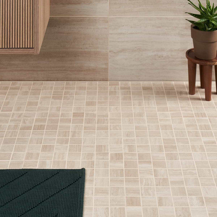 Atlanta Beige Rectified Porcelain Mosaic Sheet Tile