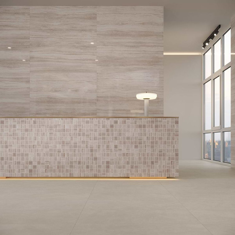 Atlanta Taupe Large Format Polished Porcelain Floor and Wall Tile