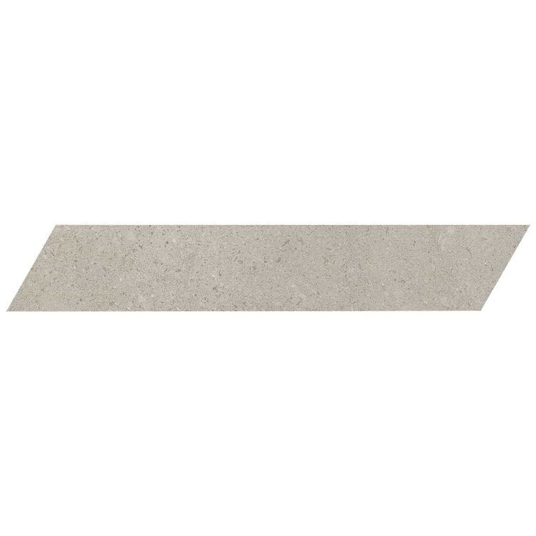 Iris Chevron Matte Light Gray Porcelain Floor and Wall Tile