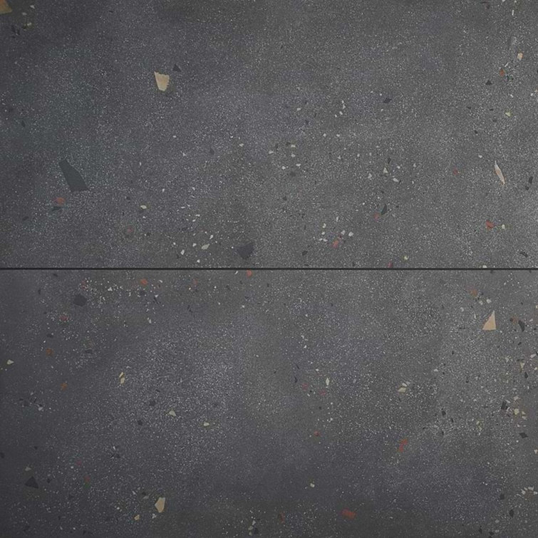 Charcoal Gray Large Format Matte Porcelain Shower Tile