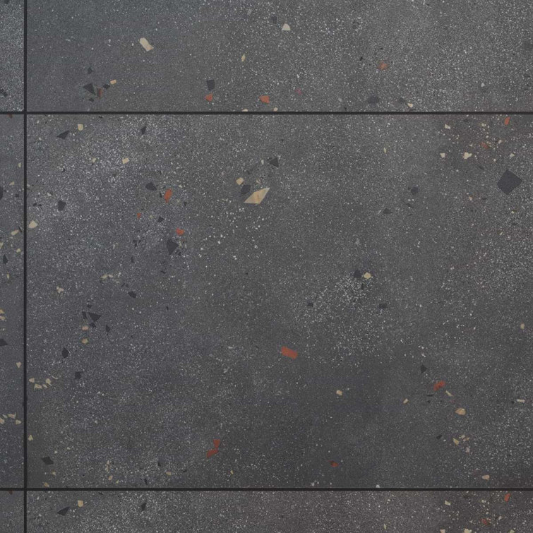 Charcoal Gray Large Format Matte Porcelain Shower Tile