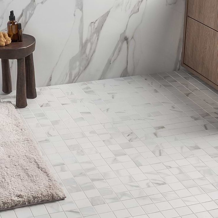 Aurora Gold Matte Porcelain Mosaic Tile Sheet 11.81'' x 11.81''