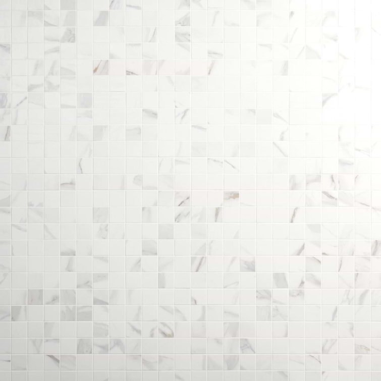 Aurora Gold Matte Porcelain Mosaic Tile Sheet 11.81'' x 11.81''