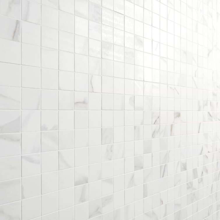 Aurora Gold Matte Porcelain Mosaic Tile Sheet 11.81'' x 11.81''