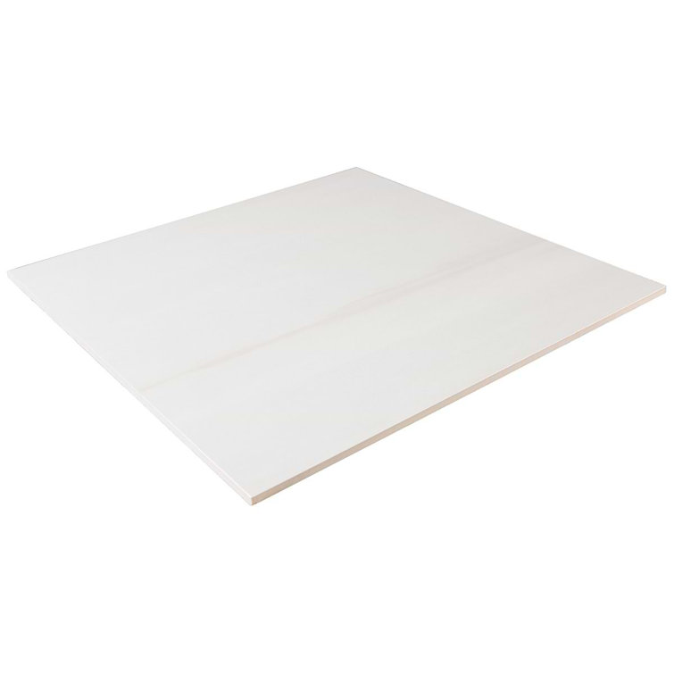 Terius Dolomite Warm White Polished Marble Look Porcelain Tile