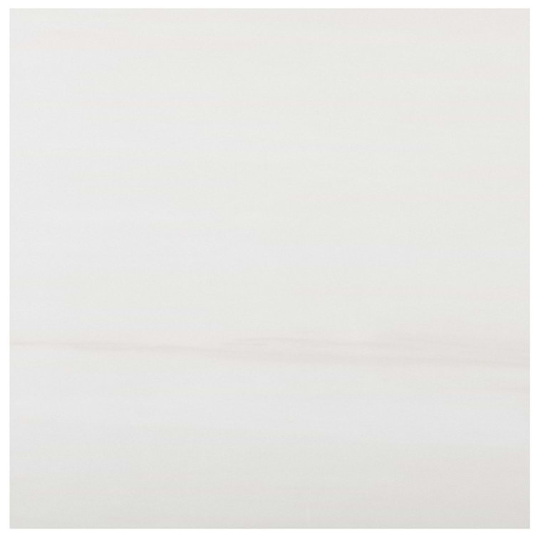 Terius Dolomite Warm White Polished Marble Look Porcelain Tile