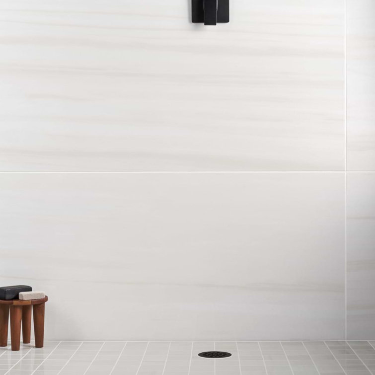Terius Dolomite Warm White Polished Porcelain Large Format Tile