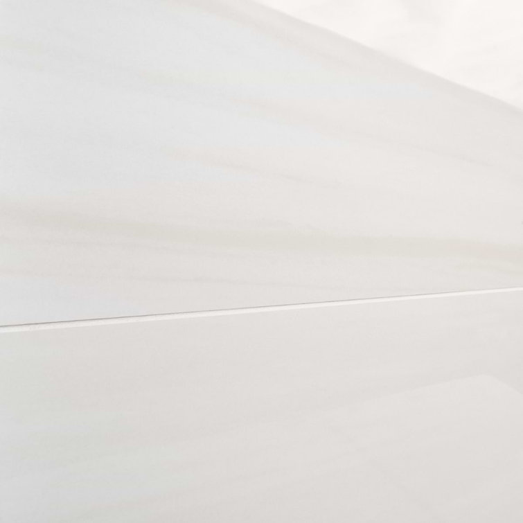 Terius Dolomite Warm White Polished Porcelain Large Format Tile