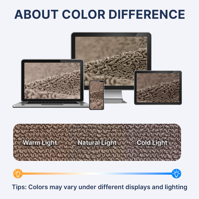 Marsala Stretchy Microfiber Slipcover for Sectional Seat Cushion