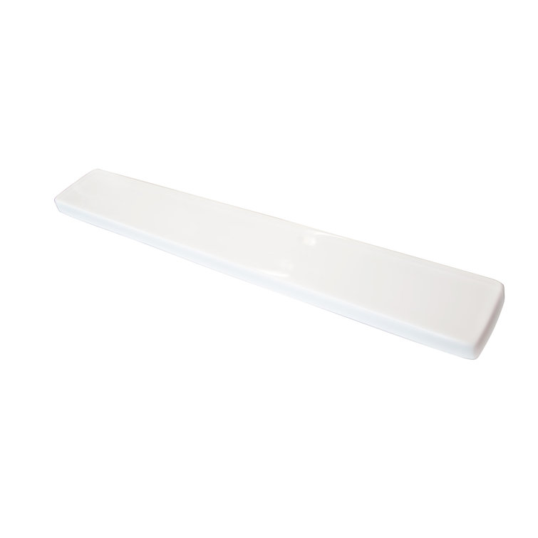 18.3 Inch Solid White Cultured Marble Universal Side Splash