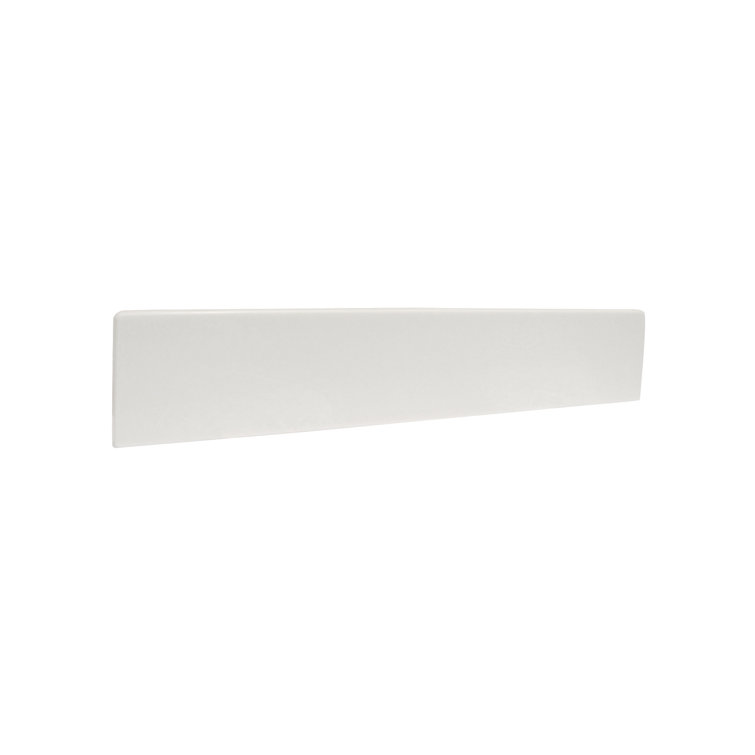 18.3 Inch Solid White Cultured Marble Universal Side Splash