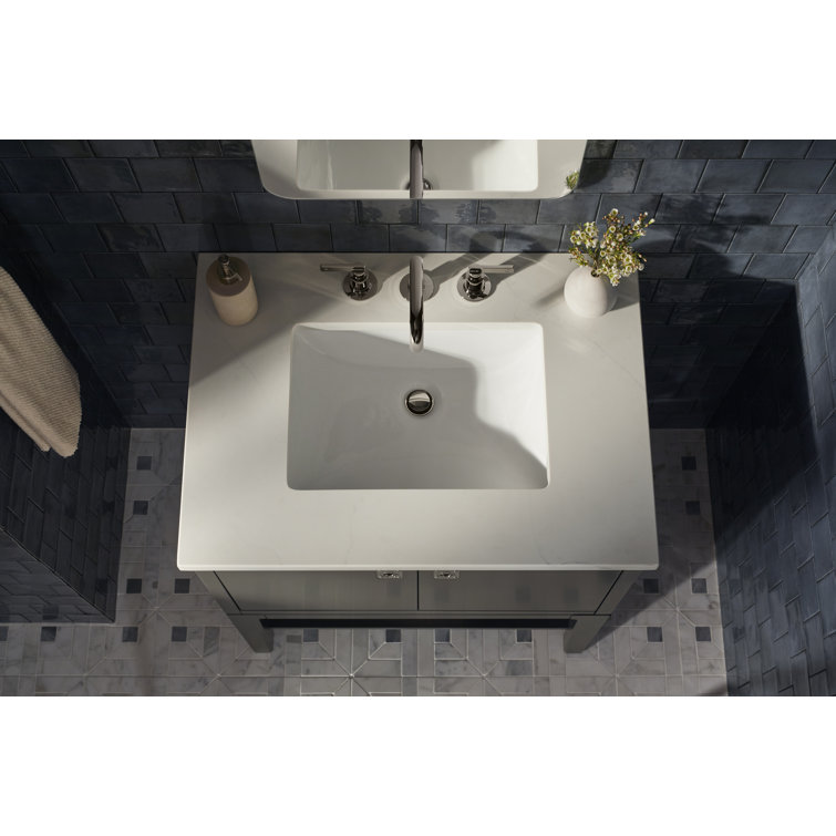 Seagrove Light Clay 36" Bathroom Vanity with Quartz Top