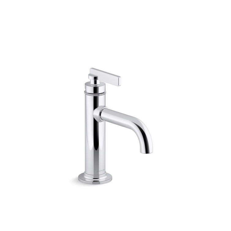 Polished Chrome Single-Handle Bathroom Sink Faucet