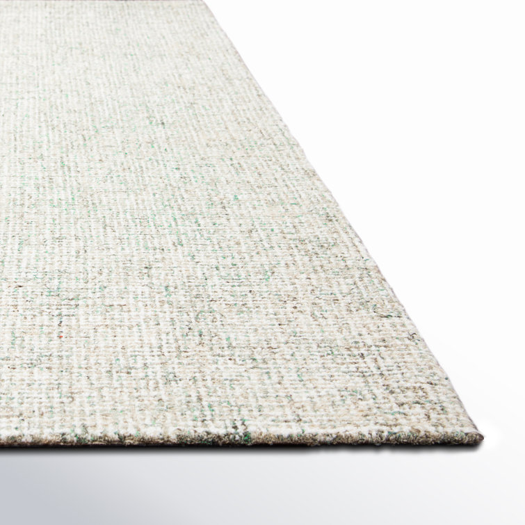 Ivory Hand-Tufted Wool Runner Rug 2'6" x 10'