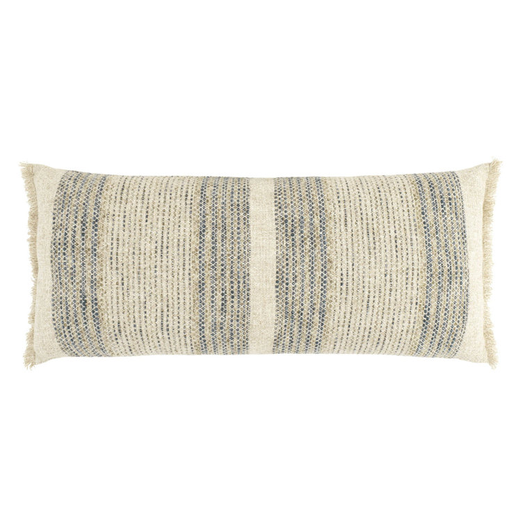Pine Cone Hill Cielo Fringed Cotton Reversible Pillow Cover