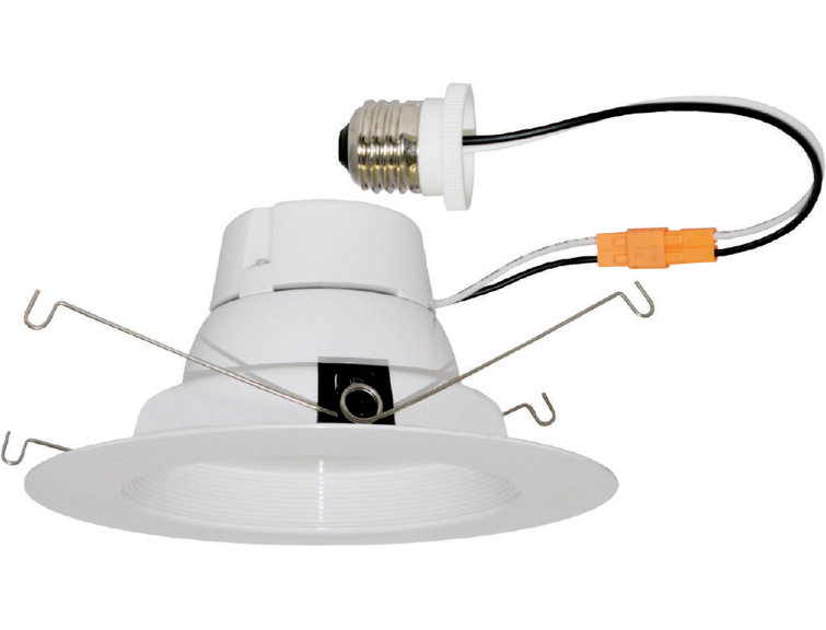 White Aluminum 5'' Dimmable LED Retrofit Recessed Lighting Kit