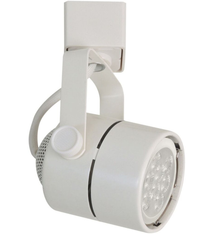 White Adjustable GU10 Base Track Head Light Fixture