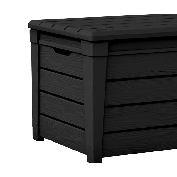 Anthracite Gray Classic Charm 120-Gallon Resin Deck Box