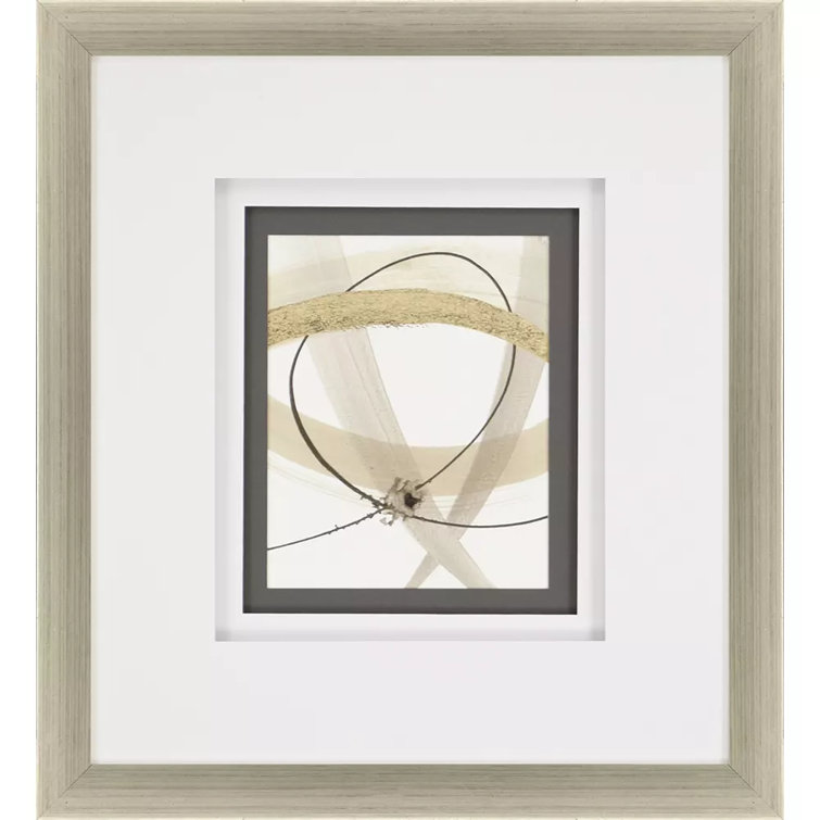 Vertical Geometric Acrylic Print with Brown Finish