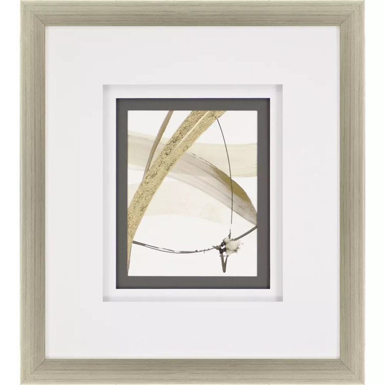 Vertical Geometric Acrylic Print with Brown Finish