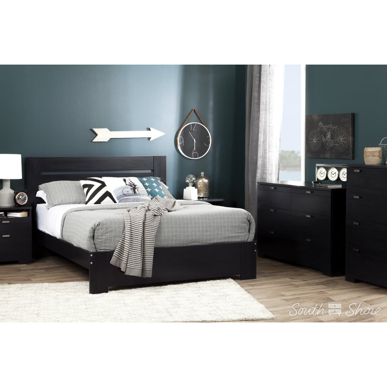 Black Oak Double Dresser with Extra Deep Drawers