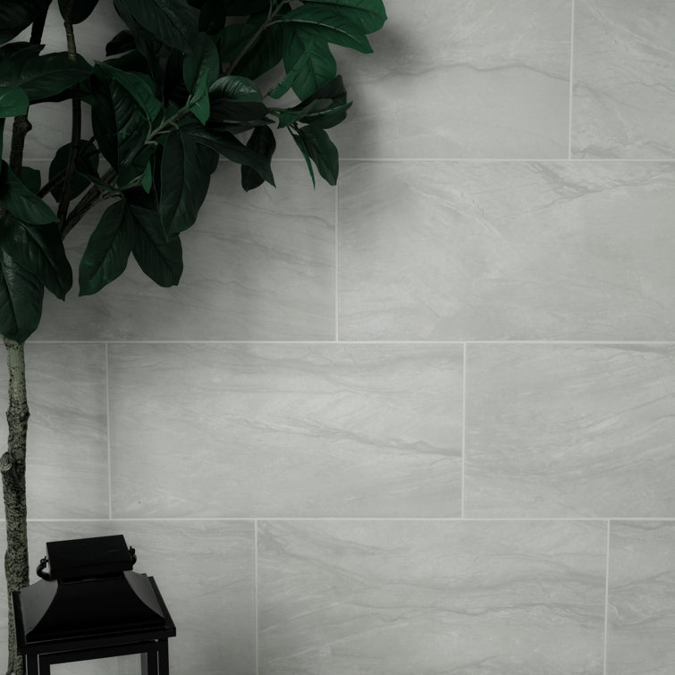 Zanzibar Blue and White Matte Porcelain Floor and Wall Tile