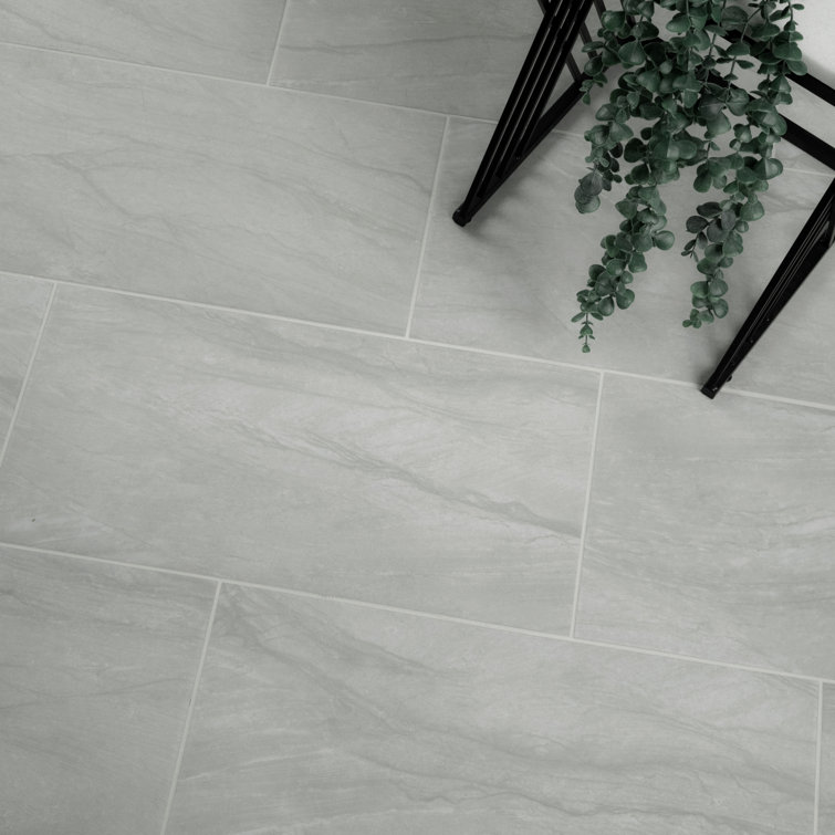Zanzibar Blue and White Matte Porcelain Floor and Wall Tile