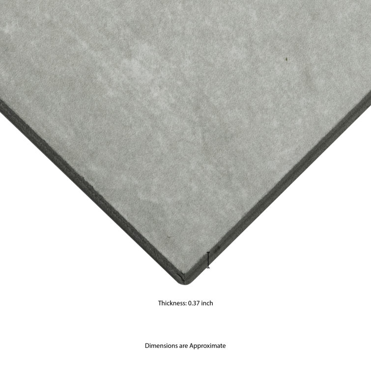 Zanzibar Blue and White Matte Porcelain Floor and Wall Tile