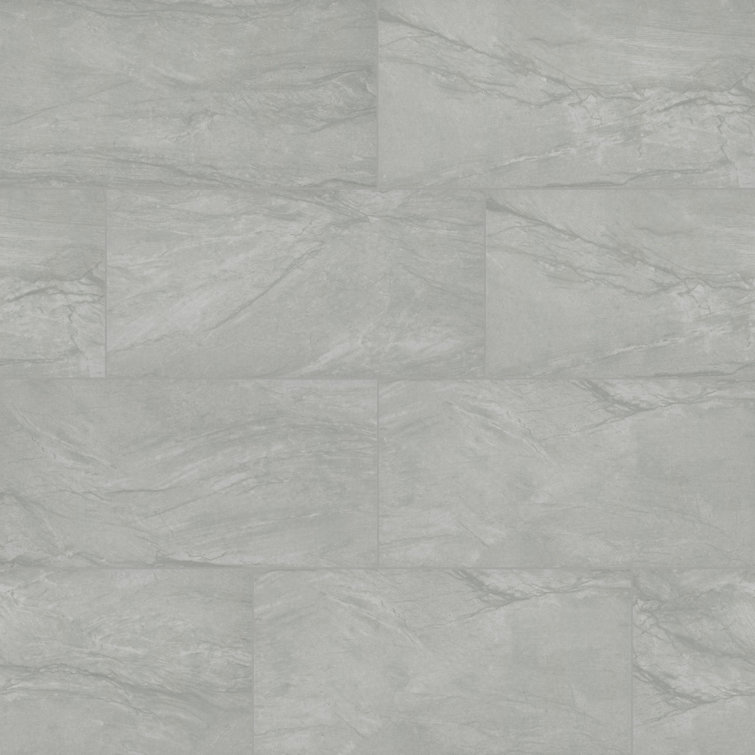 Zanzibar Blue and White Matte Porcelain Floor and Wall Tile