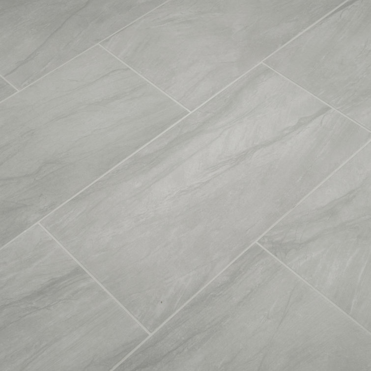 Zanzibar Blue and White Matte Porcelain Floor and Wall Tile