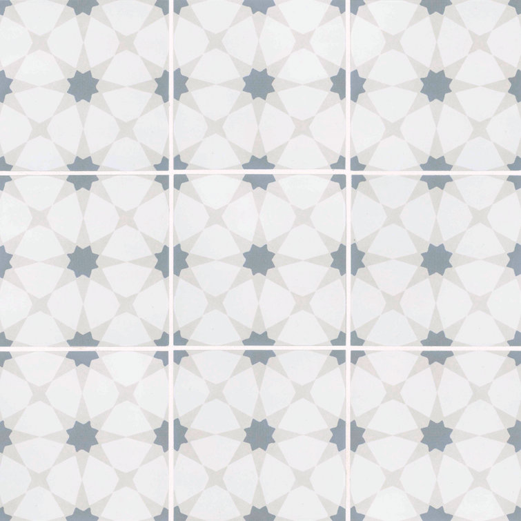 Amara 8" x 8" Zoudia Matte Porcelain Floor and Wall Tile