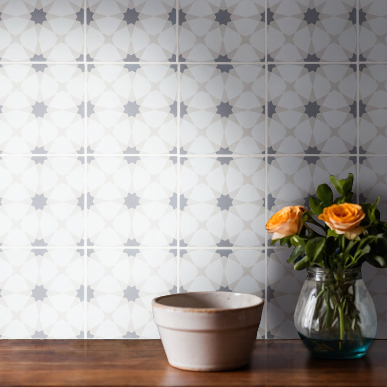 Amara 8" x 8" Zoudia Matte Porcelain Floor and Wall Tile