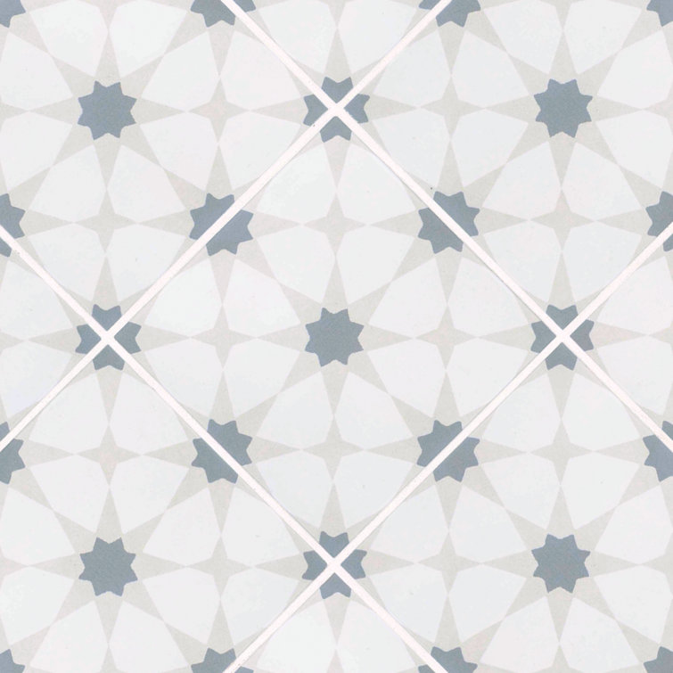 Amara 8" x 8" Zoudia Matte Porcelain Floor and Wall Tile