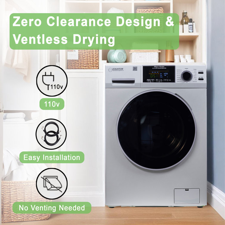 Silver 1.62 cu. ft. Stainless Steel Smart Washer Dryer Combo