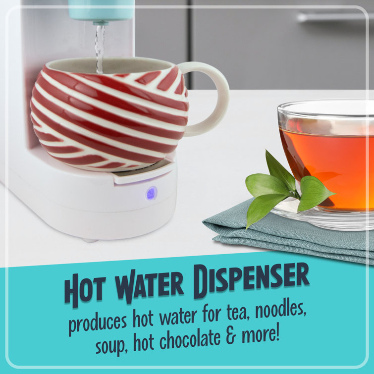 Aqua and White Single Serve Coffee Maker with Reusable Filter