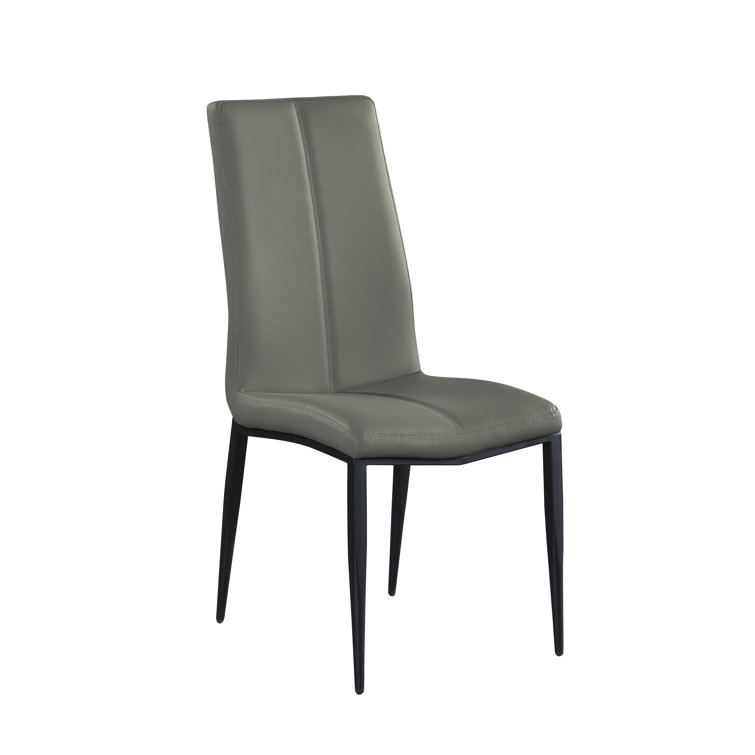 Gloss White Faux Marble Extendable Dining Set with Gray Chairs