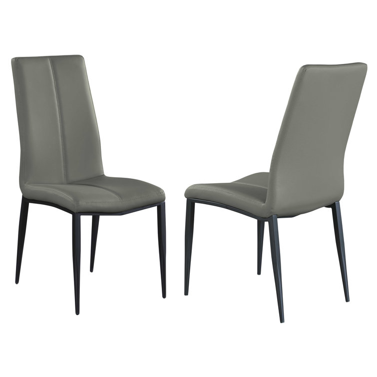 Gloss White Faux Marble Extendable Dining Set with Gray Chairs
