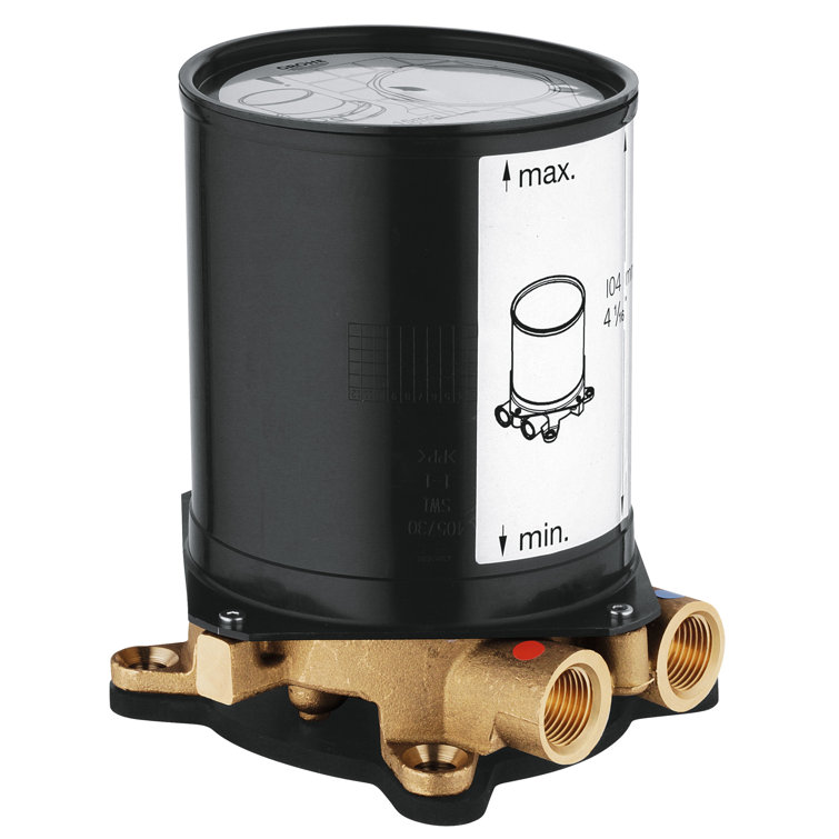 Chrome Rough-In Set for Floor Mounted Tub Filler