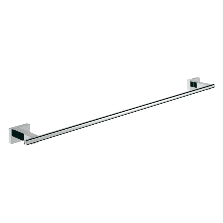Modern Chrome Wall Mounted Single Towel Bar
