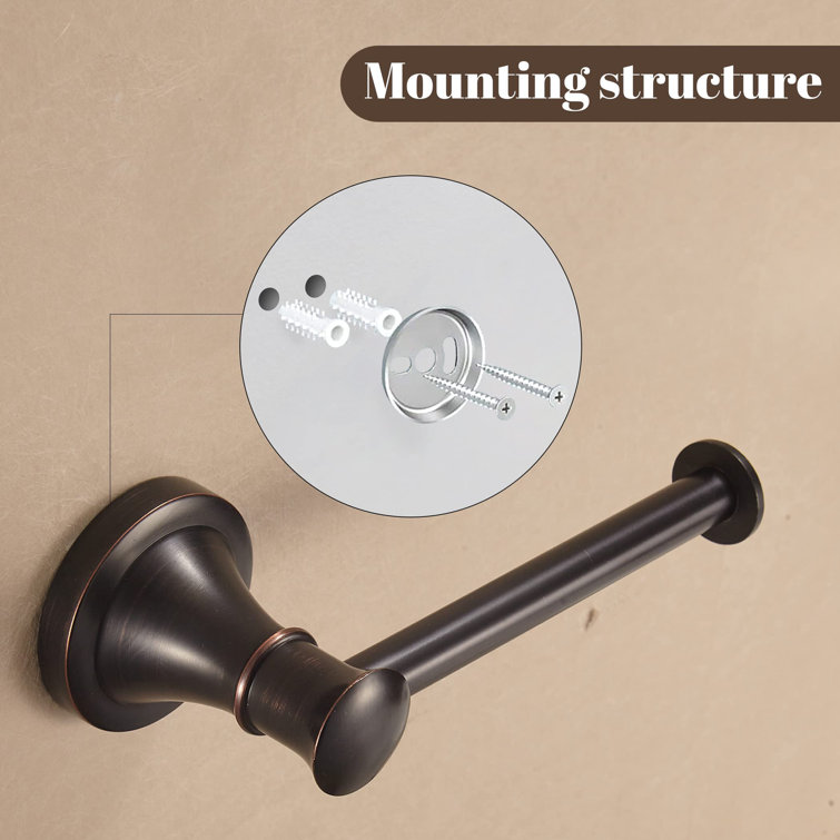Oil Rubbed Bronze Wall Mounted Swing Arm Toilet Paper Holder