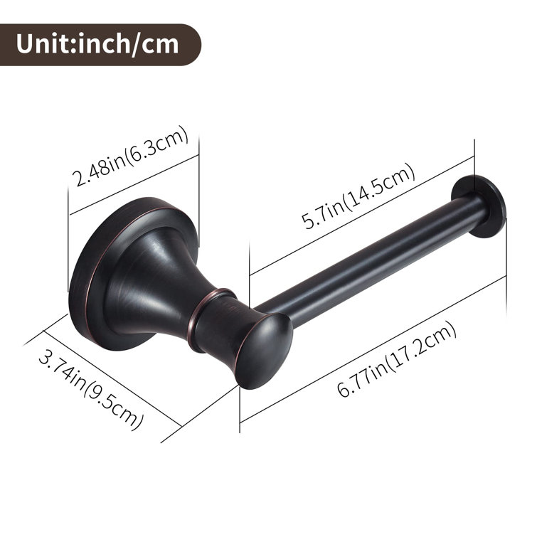 Oil Rubbed Bronze Wall Mounted Swing Arm Toilet Paper Holder