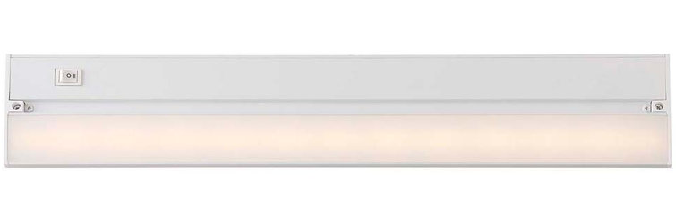 White 22'' LED Under Cabinet Light with Acrylic Shade