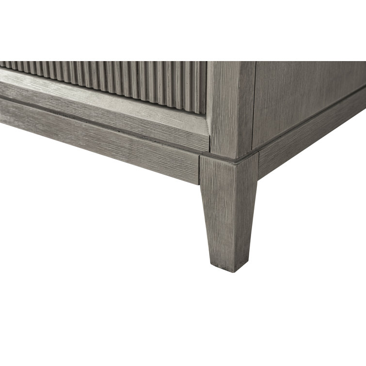 42" Driftwood Gray Freestanding Bathroom Vanity with Engineered Marble Top