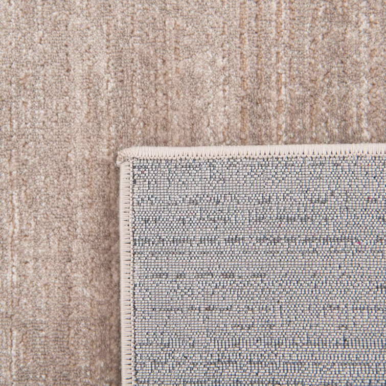 Reversible Easy-Care Brown Synthetic 4' x 6' Area Rug