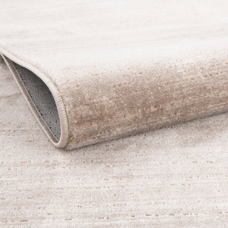 Reversible Easy-Care Brown Synthetic 4' x 6' Area Rug