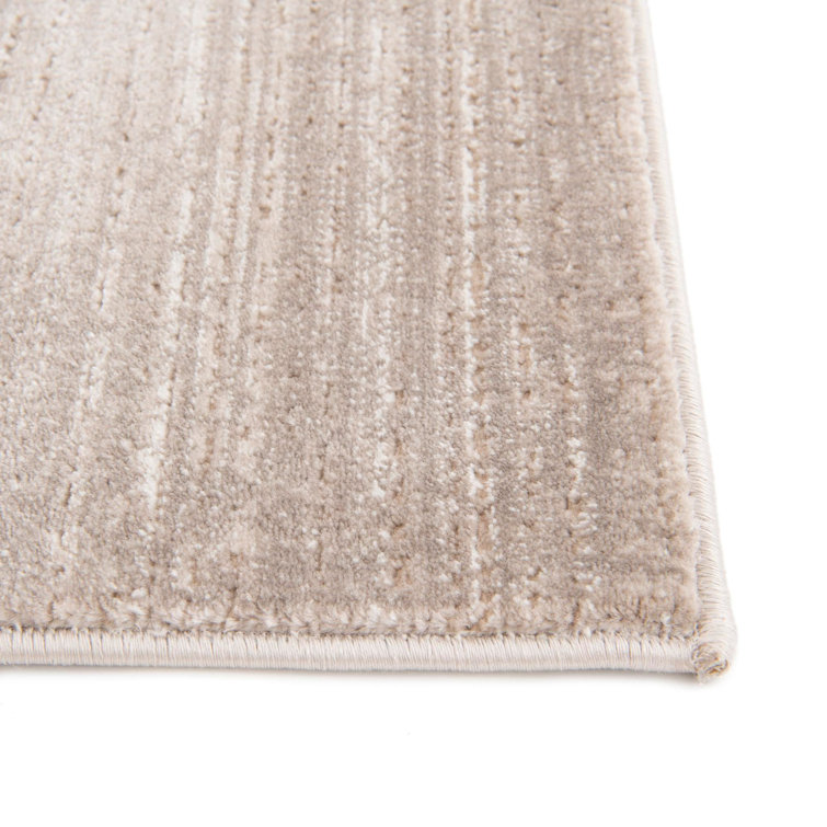 Reversible Easy-Care Brown Synthetic 4' x 6' Area Rug